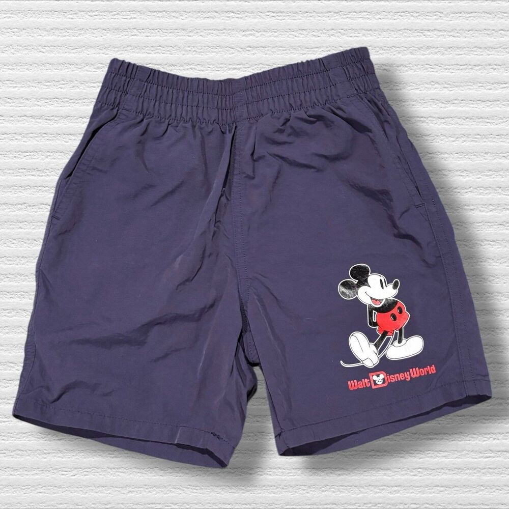 Mickey Mouse Standing Shorts Boys Size 3t Walt Disney World Navy Blue